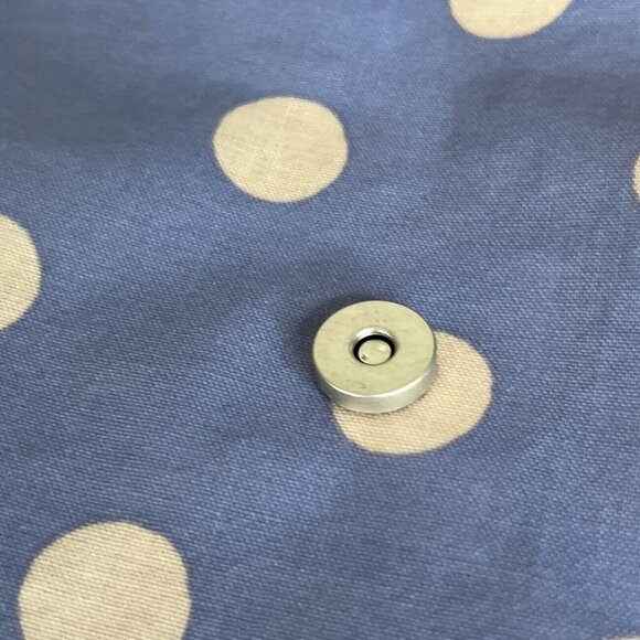 Cath Kidston London Light Blue Polka Dot Fold Over Backpack NWOT - Picture 13 of 16